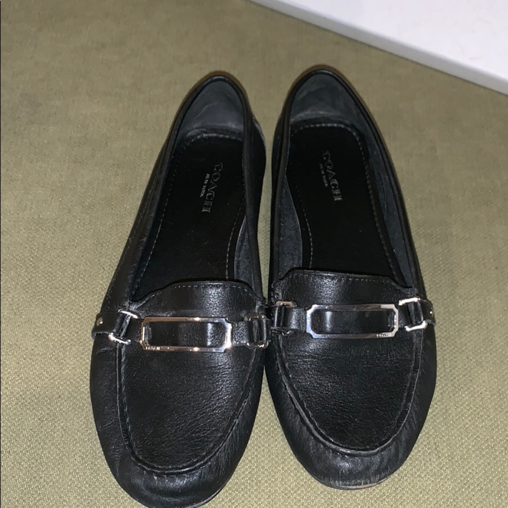 flynn pebble grain leather coach shoes